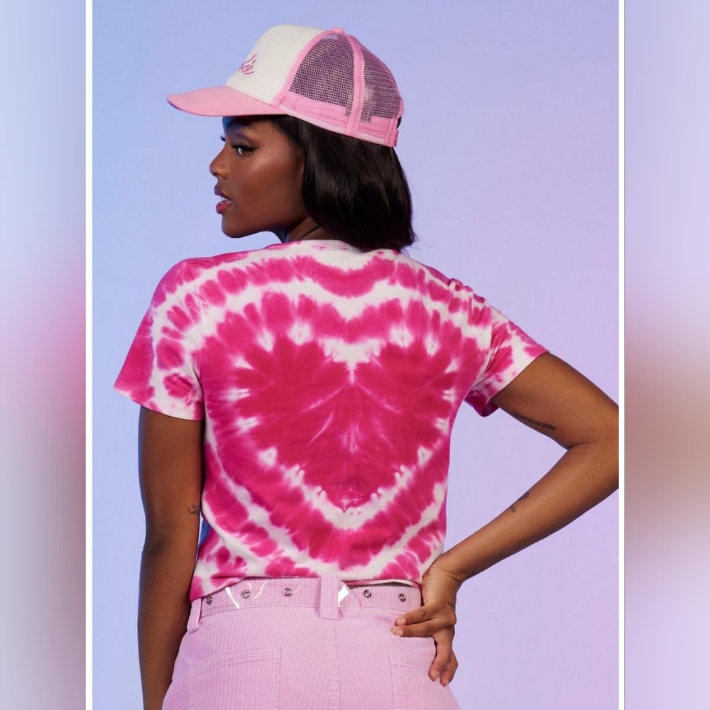 Barbie Logo Heart Tie-Dye Girls Baby T-Shirt 65th Anniversary 2023 - Picture 6 of 14